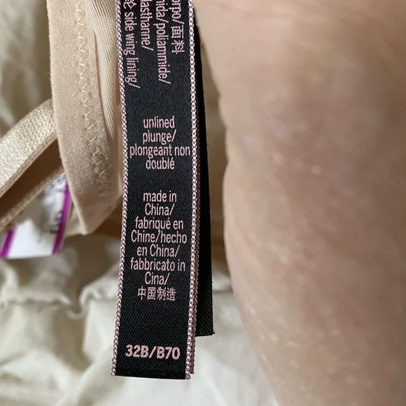 NWOT VS CREM Unlined Mesh Full-coverage Plunge, 32B. *P1034 - Picture 10 of 10